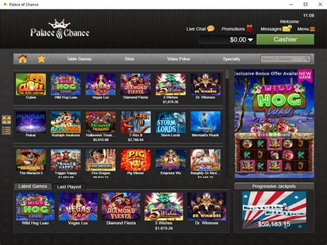 Palace of chance casino online